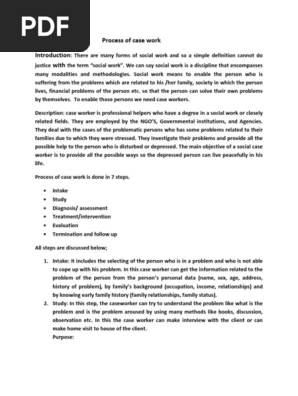 functional approach in social case work principles of social case work pdf